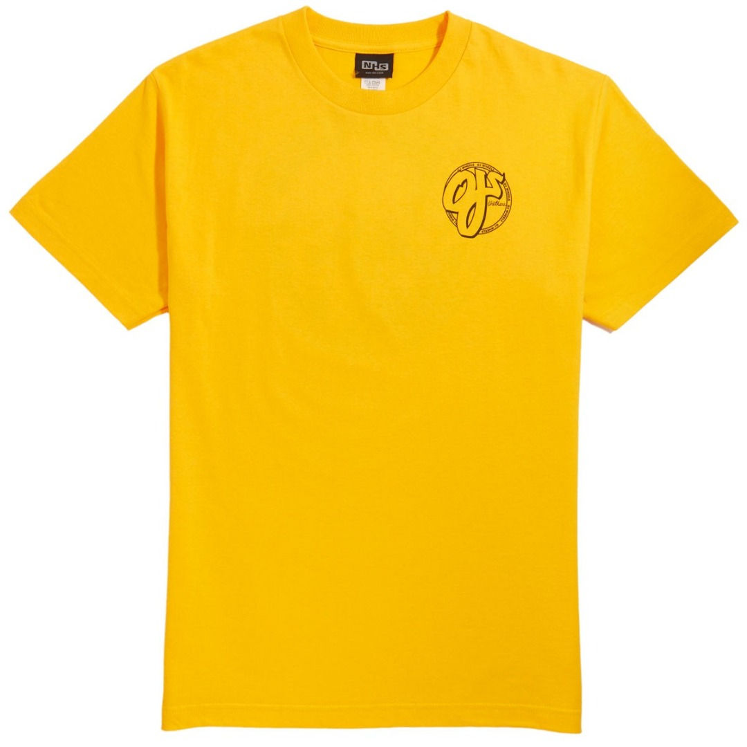 OJ Wheels Eric Dressen Skull Regular T-Shirt - Gold