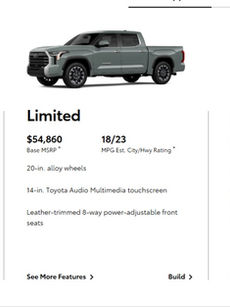 トヨタ タンドラ グレード