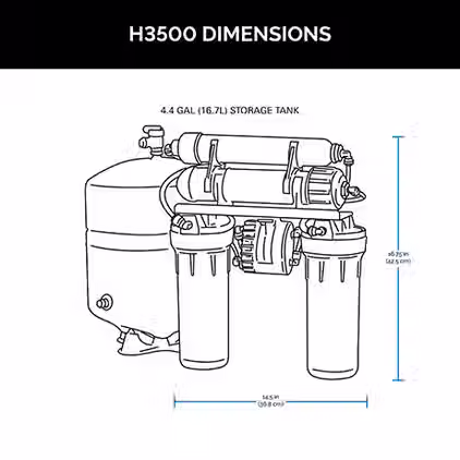 Hague H3500 Dimensions