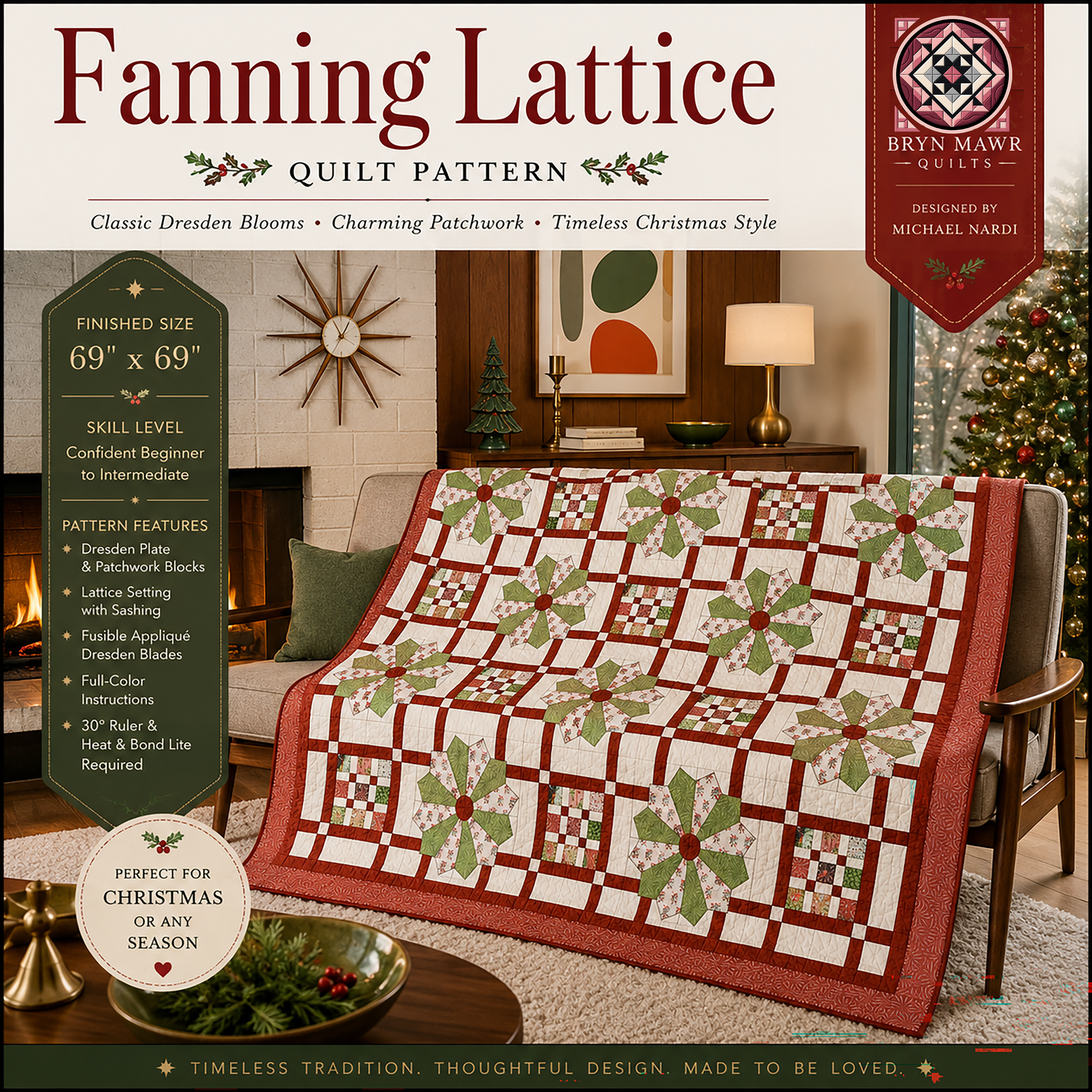 Fanning Lattice Quilt