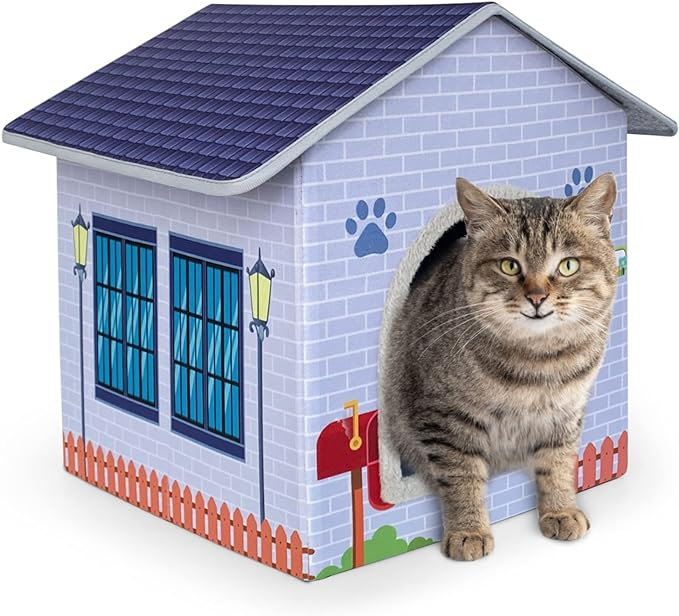 50off Cat Houses for Indoor/Outdoor Covered Kitten Beds Feral Cat