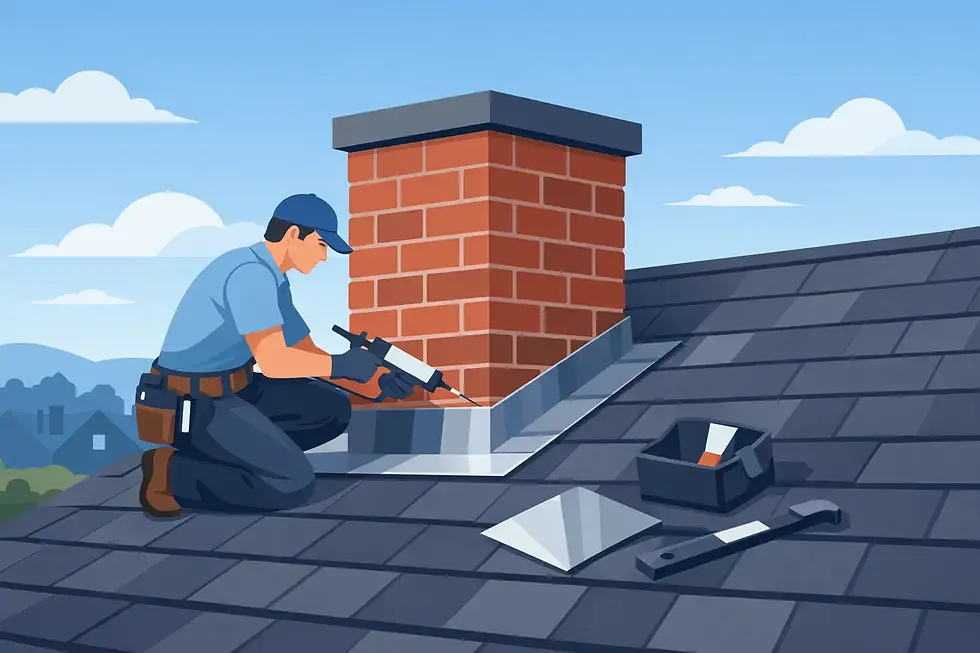 Roof Flashing Repair Around Chimney