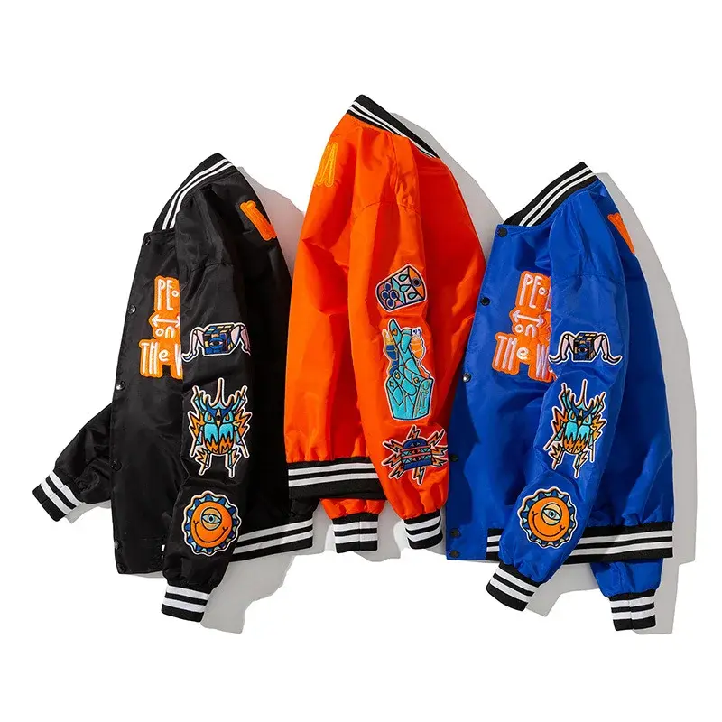 Thumbnail: Daisy Patchwork Oversized Bomber Jacket