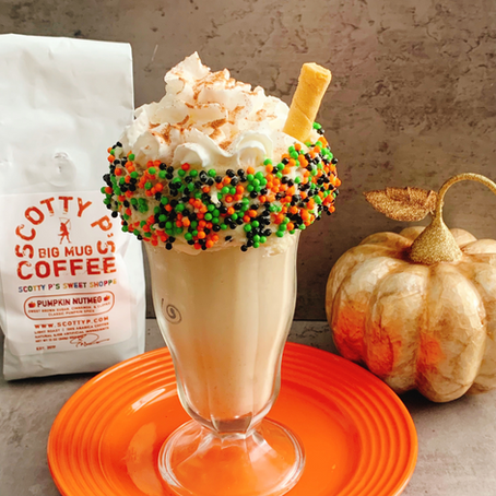 Pumpkin Spice Latte Milkshake with Homemade Pumpkin Ice Cream BONUS DISH!