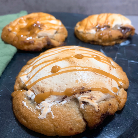 Caramel Marshmallow Chocolate Chunk Cookies 4.19 Afterboom Bonus Dish with Dolly The Food Nerd!