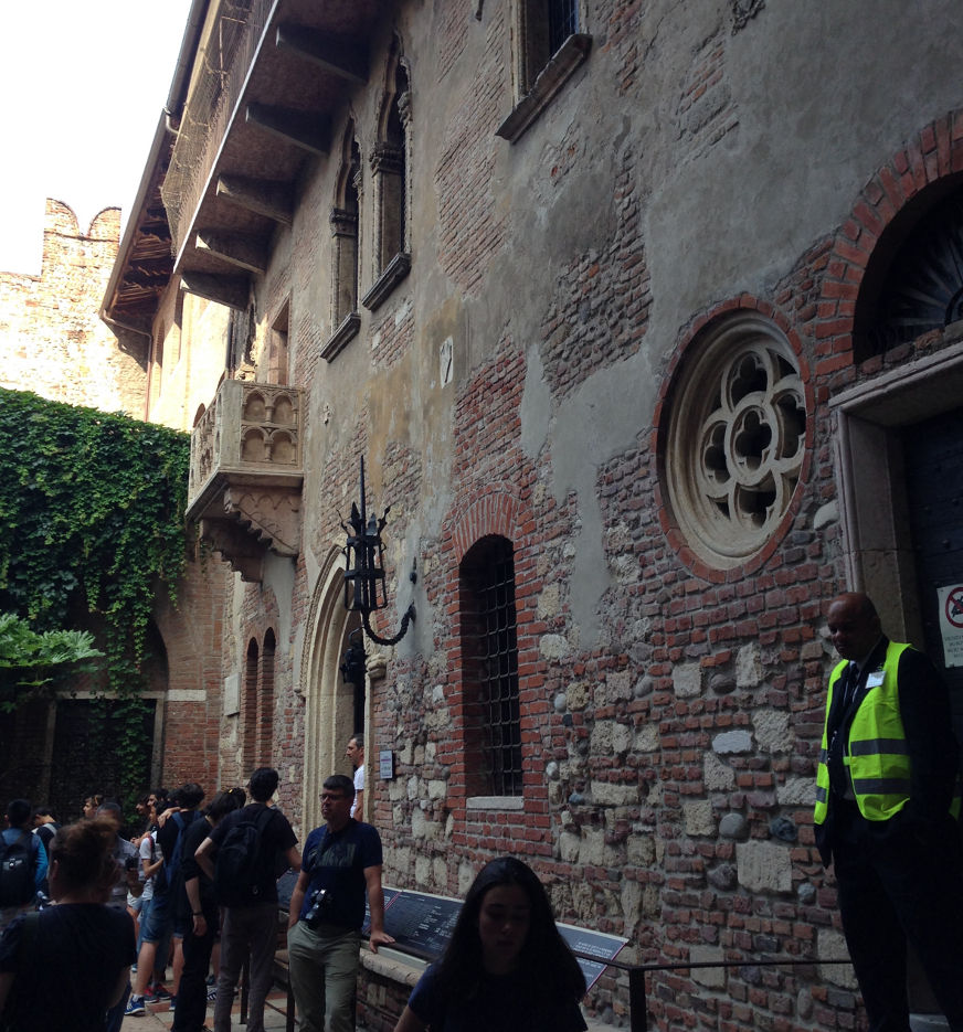 Juliet's balcony in Verona.