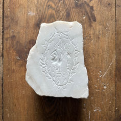 Gentle Fool Evening Spark in White Marble