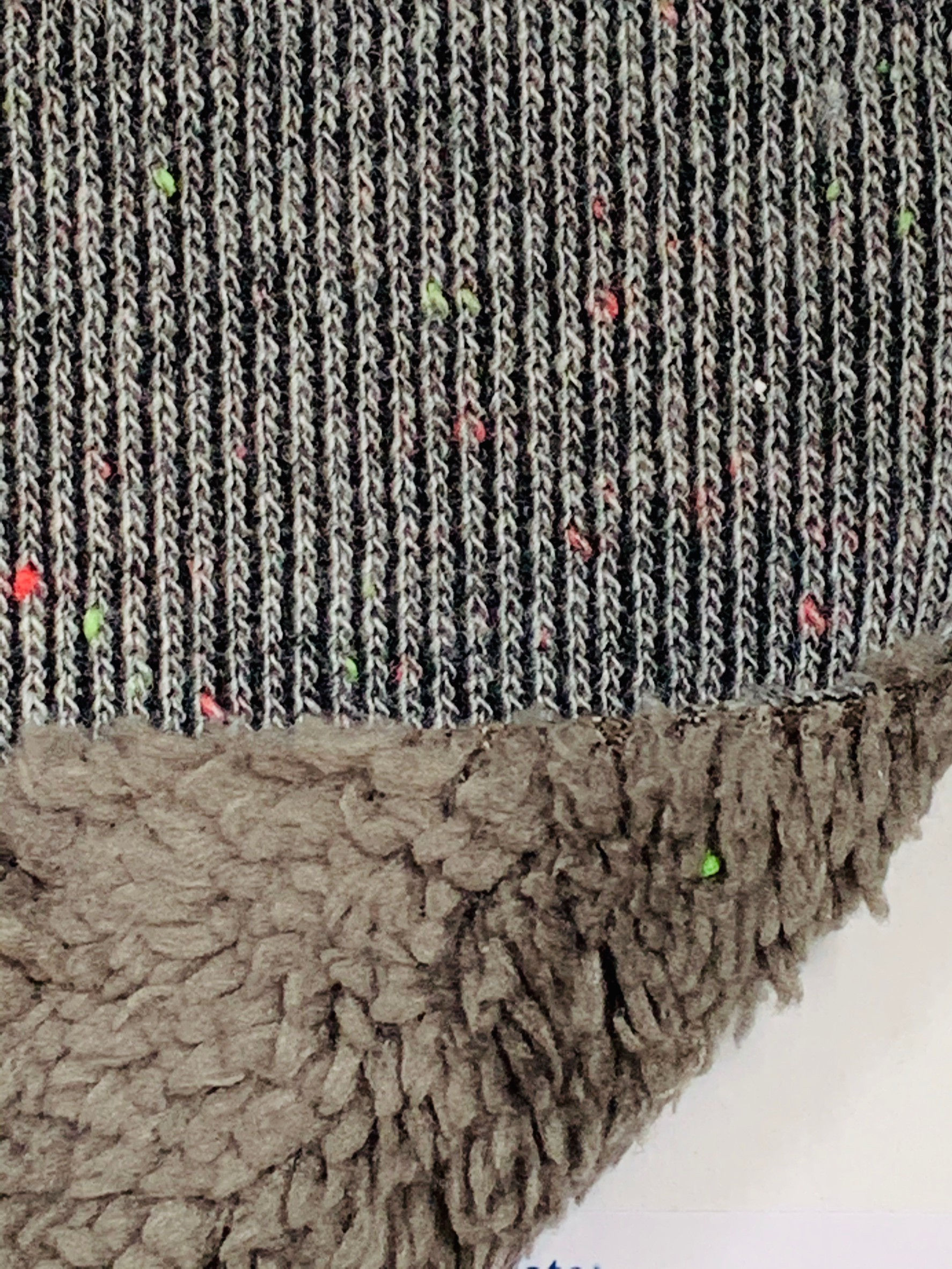 SN-045 Sweater knit bonded with Sherpa (100% Polyester)