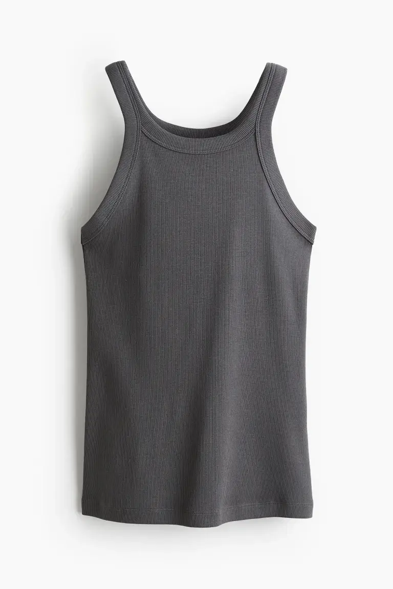 Miniature : Débardeur côtelé H&amp;amp;M - gris foncé - M