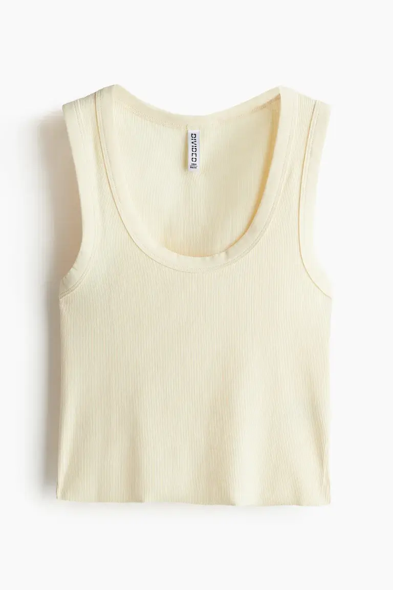 Miniature : Débardeur court H&M - jaune clair - XL