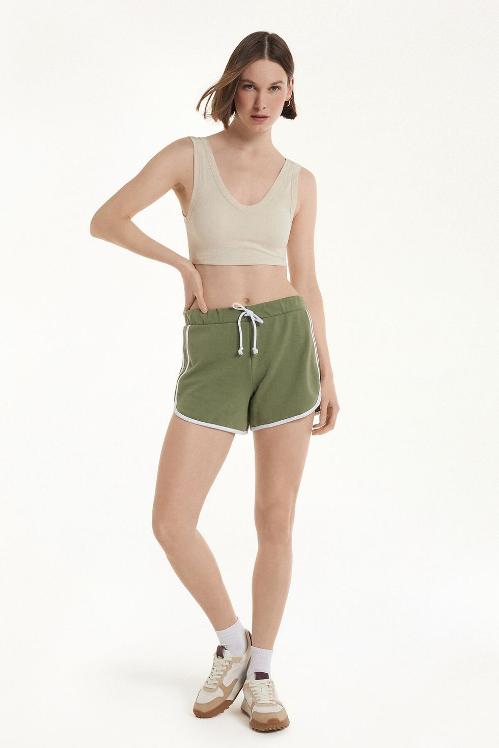 Thumbnail: Short en Molleton VERT Safari - M - TEZENIS