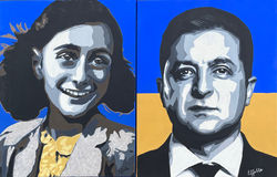 Volodimir Zelensky et anne Frank Francine