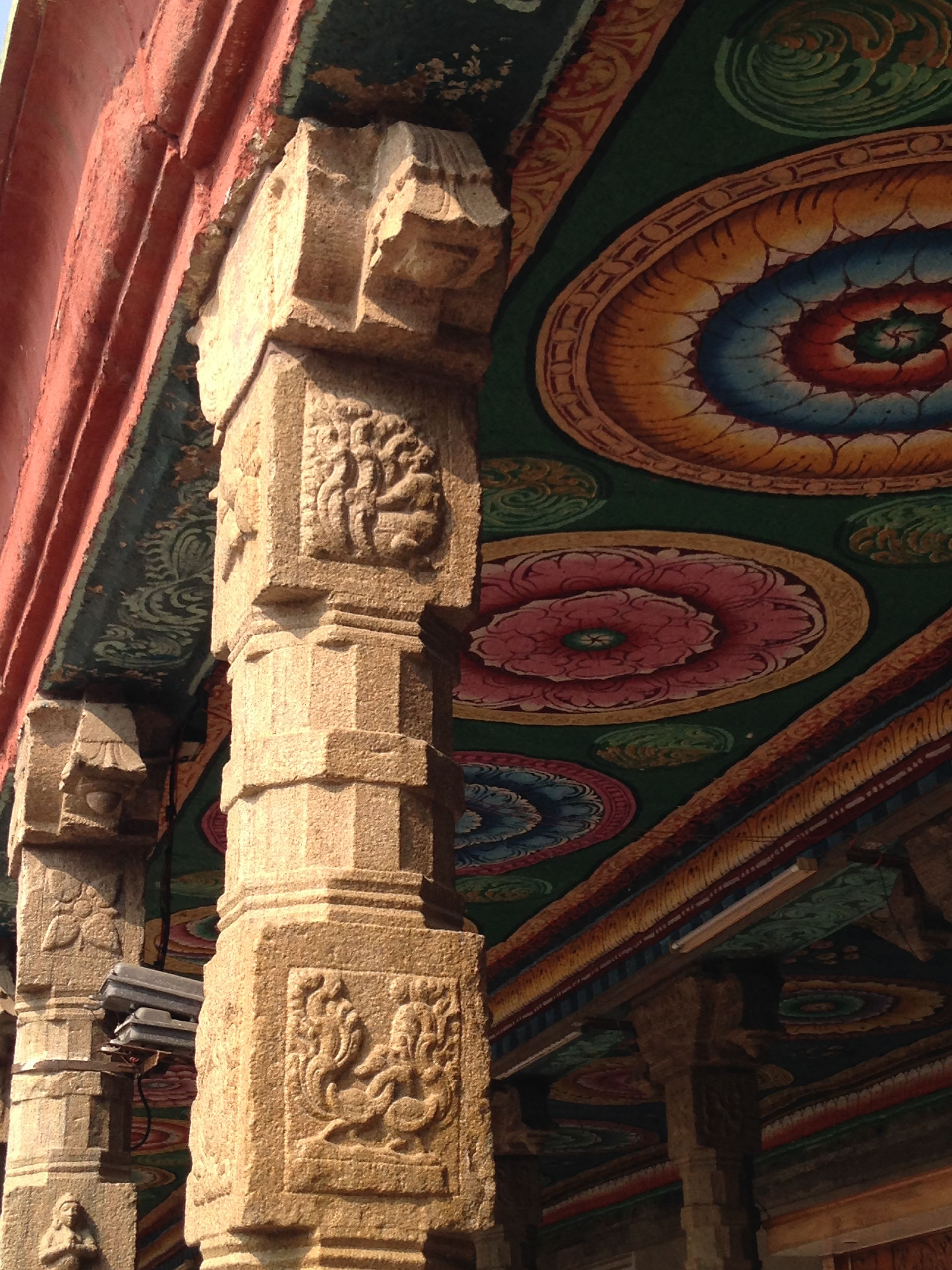 Beautiful temple interior