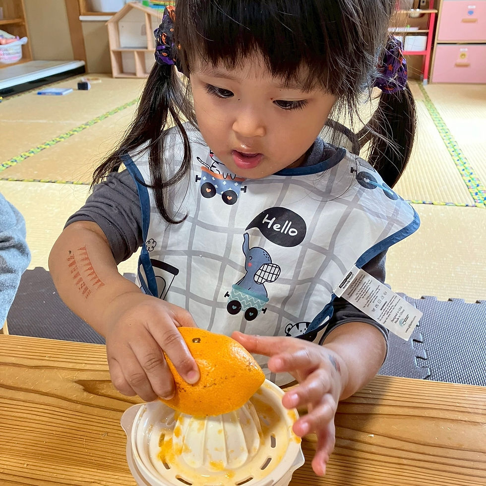 オレンジジュース作り🍊