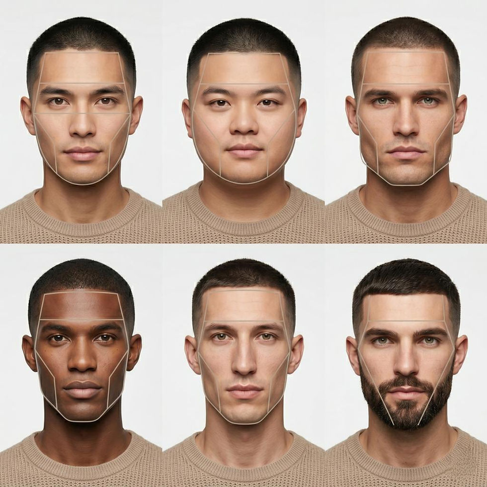Différent forme de visage 