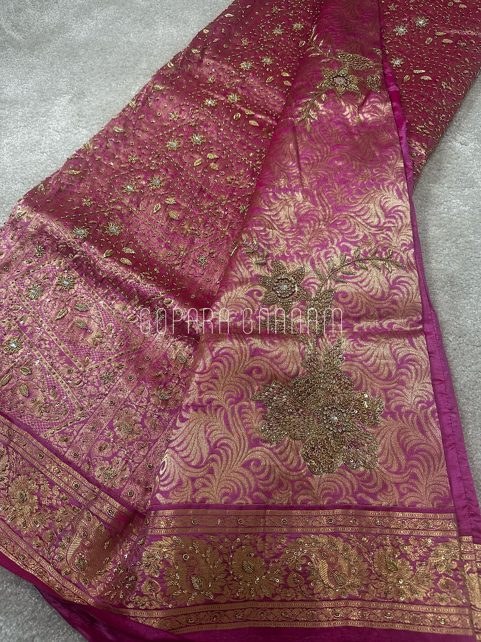 Thumbnail: Thika Pure Kanchipuram Saree