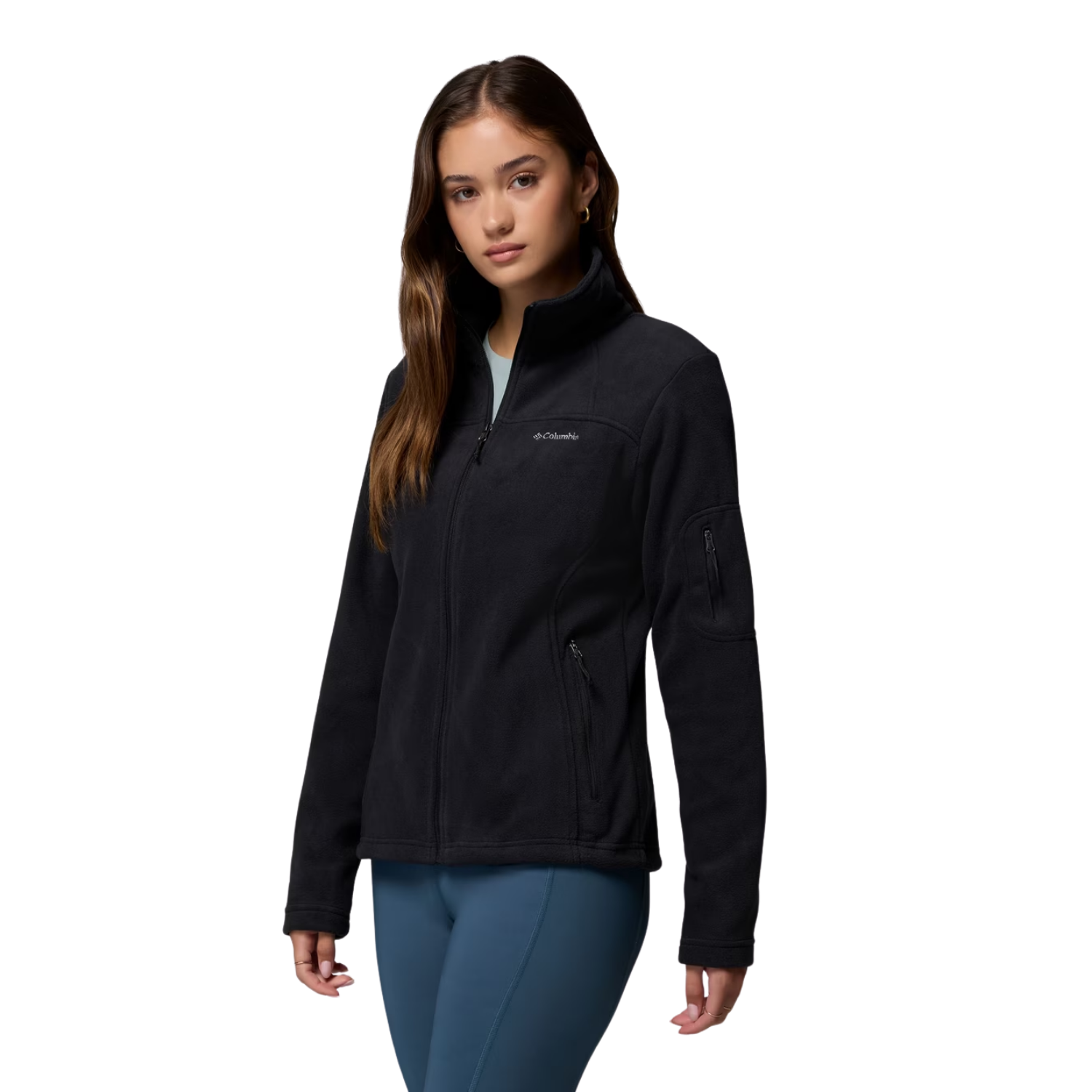 POLAR CON CREMALLERA COMPLETA FAST TREK II - NEGRO