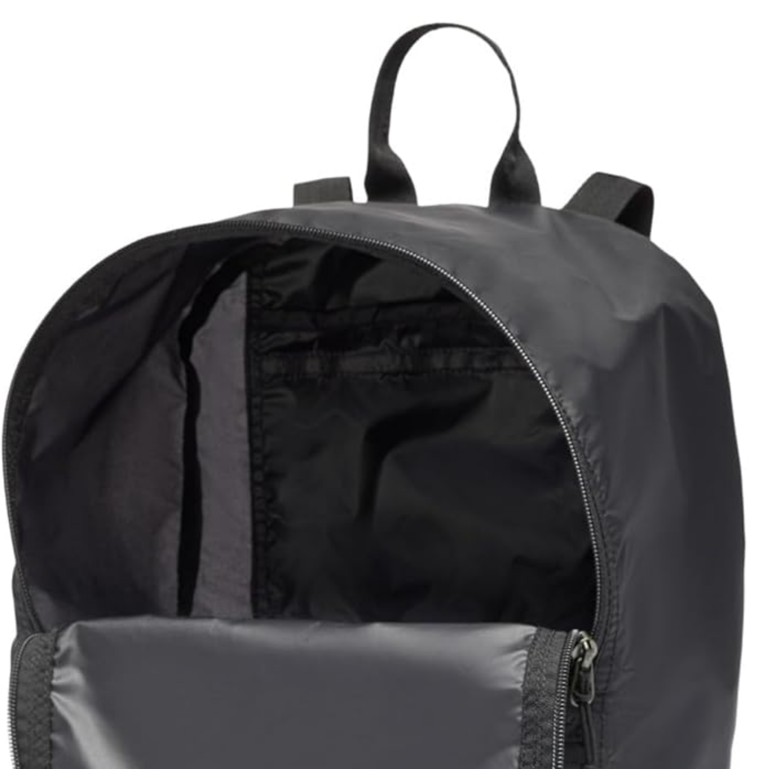 MOCHILA LIGERA PLEGABLE UNISEX PARA ADULTOS - NEGRO