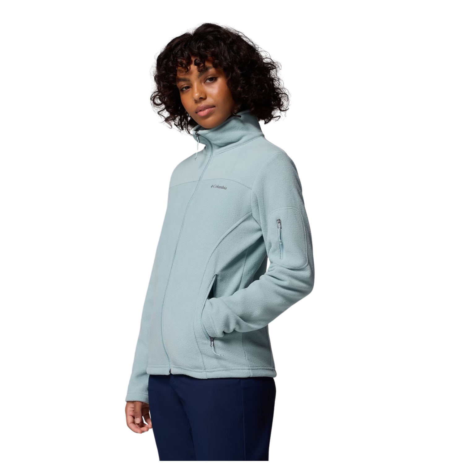 POLAR CON CREMALLERA COMPLETA FAST TREK II - CELESTE