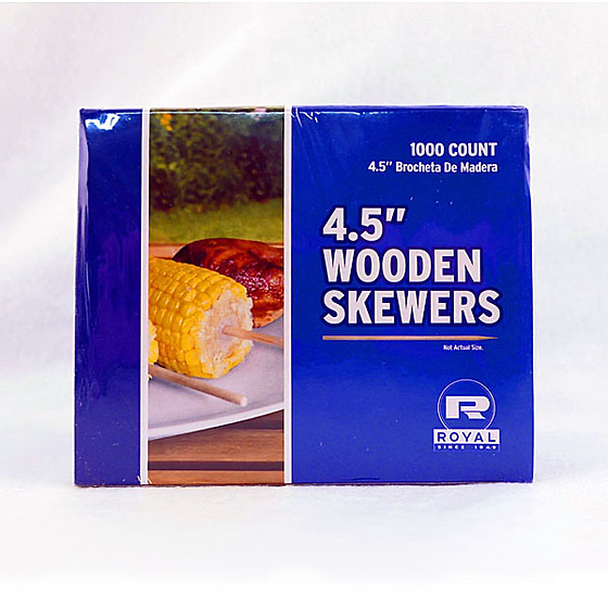 Wooden Skewers 4.5" 1000ct