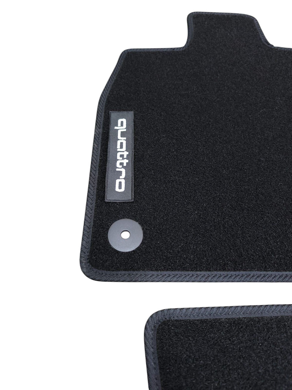 Miniature : Audi Q5 (FY) 2017-2024 Teppich Fussmatten 1750g/m2-Schwarz mit Logo Quattro