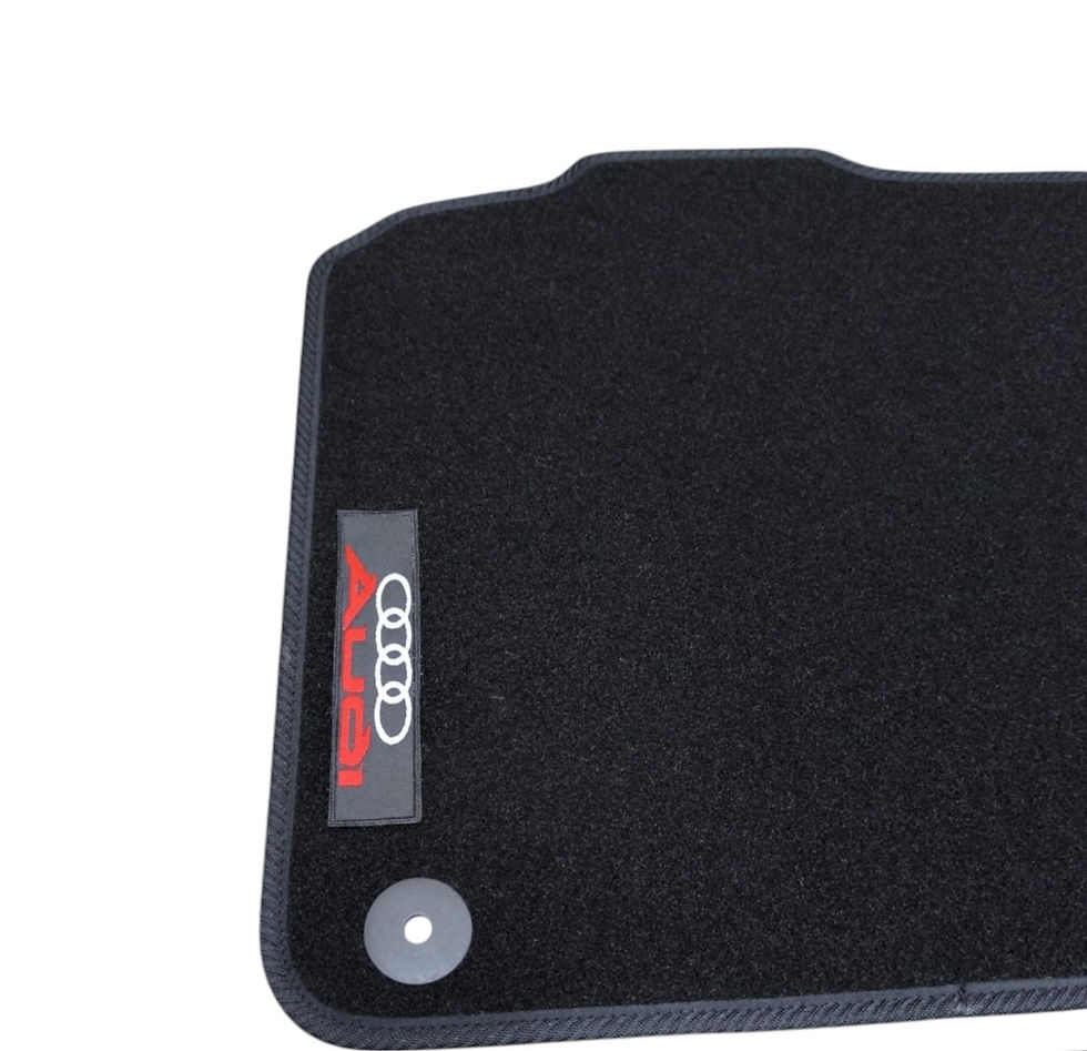 Miniature : Tapis de sol en moquette noire avec logo Audi pour Audi A1 (8X) 2010-2018, 1750 