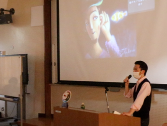 佐世保北高にて講演会「幻想世界の描き方」