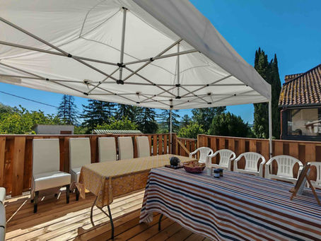terrace for truffle tasting