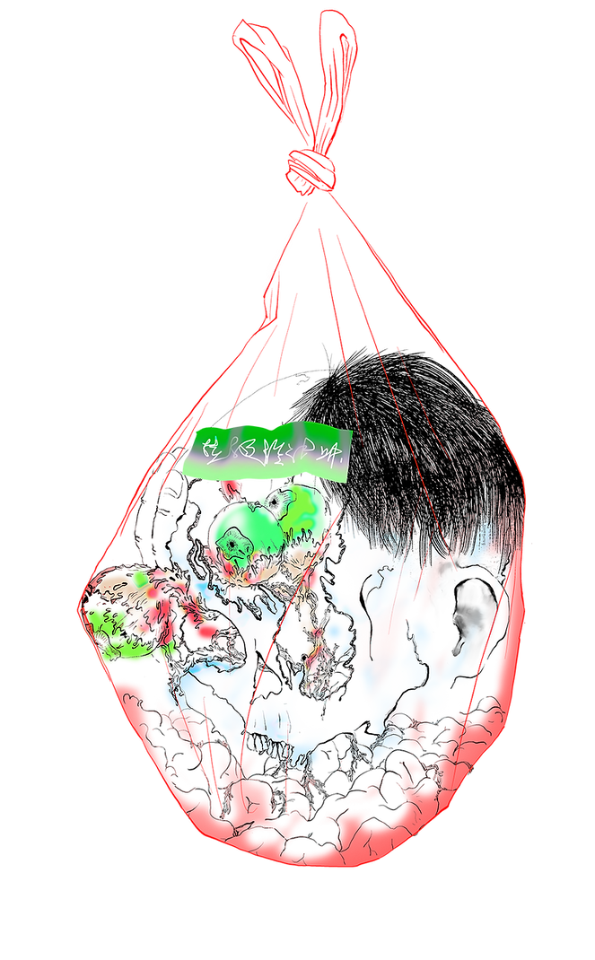 selfportraitplasticbagskeletonflower.png