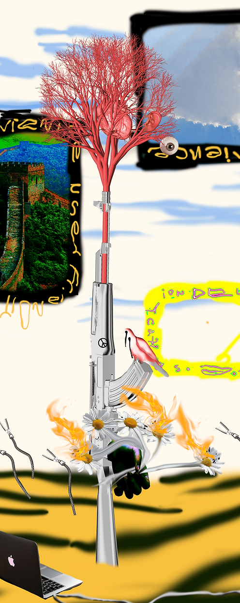 user-friendly world but violent in nature, art, dayday key, alvin shi