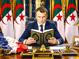 Macron d'Alger, image Christophe Lartas/ChatGPT, 2026