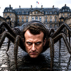 Macron le Censeur, image Christophe Lartas/ChatGPT, 202