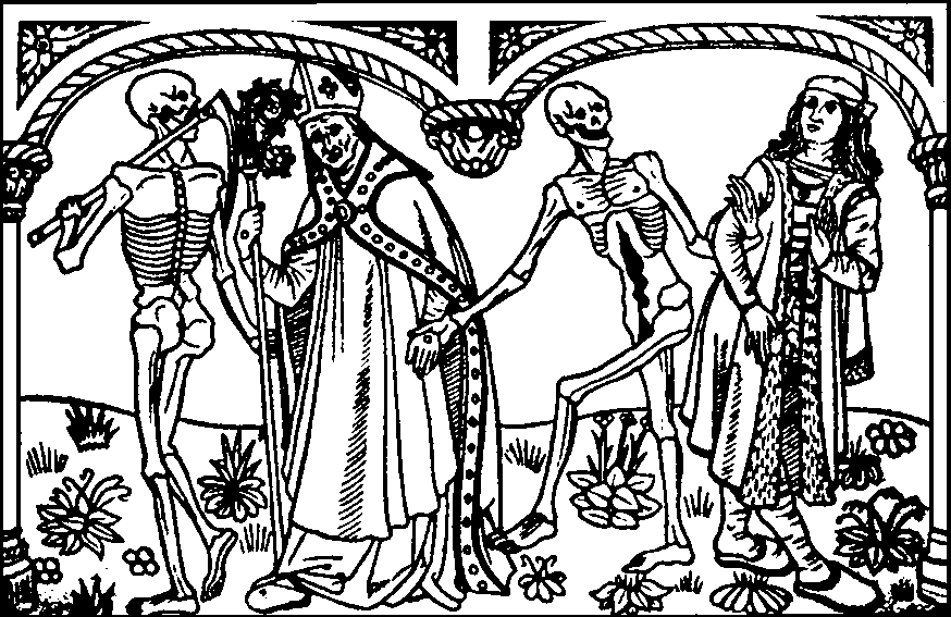Danse macabre du cloître des Saints-Innocents, Paris, 1485