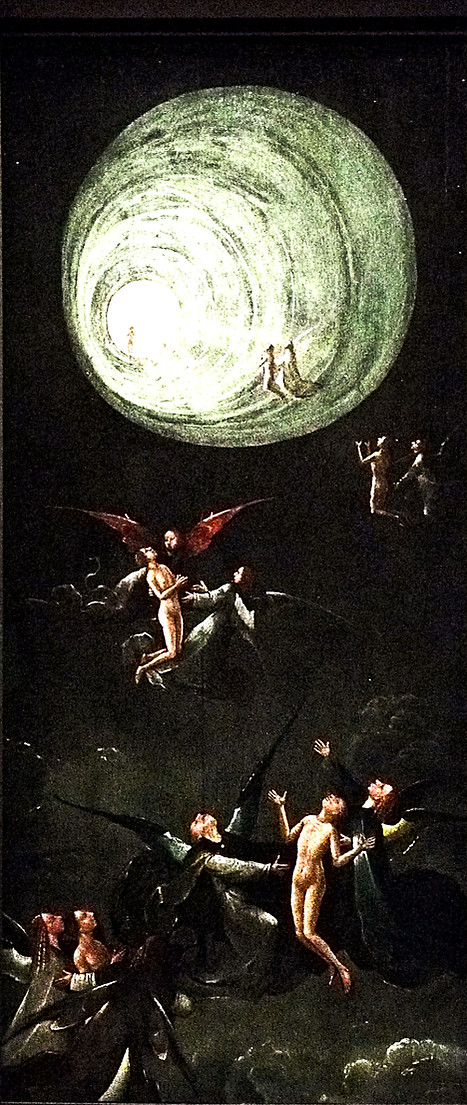 Jerôme Bosch, Visions de l'au-delà (Montée des bienheureux vers l'empyrée), vers 1505-1515