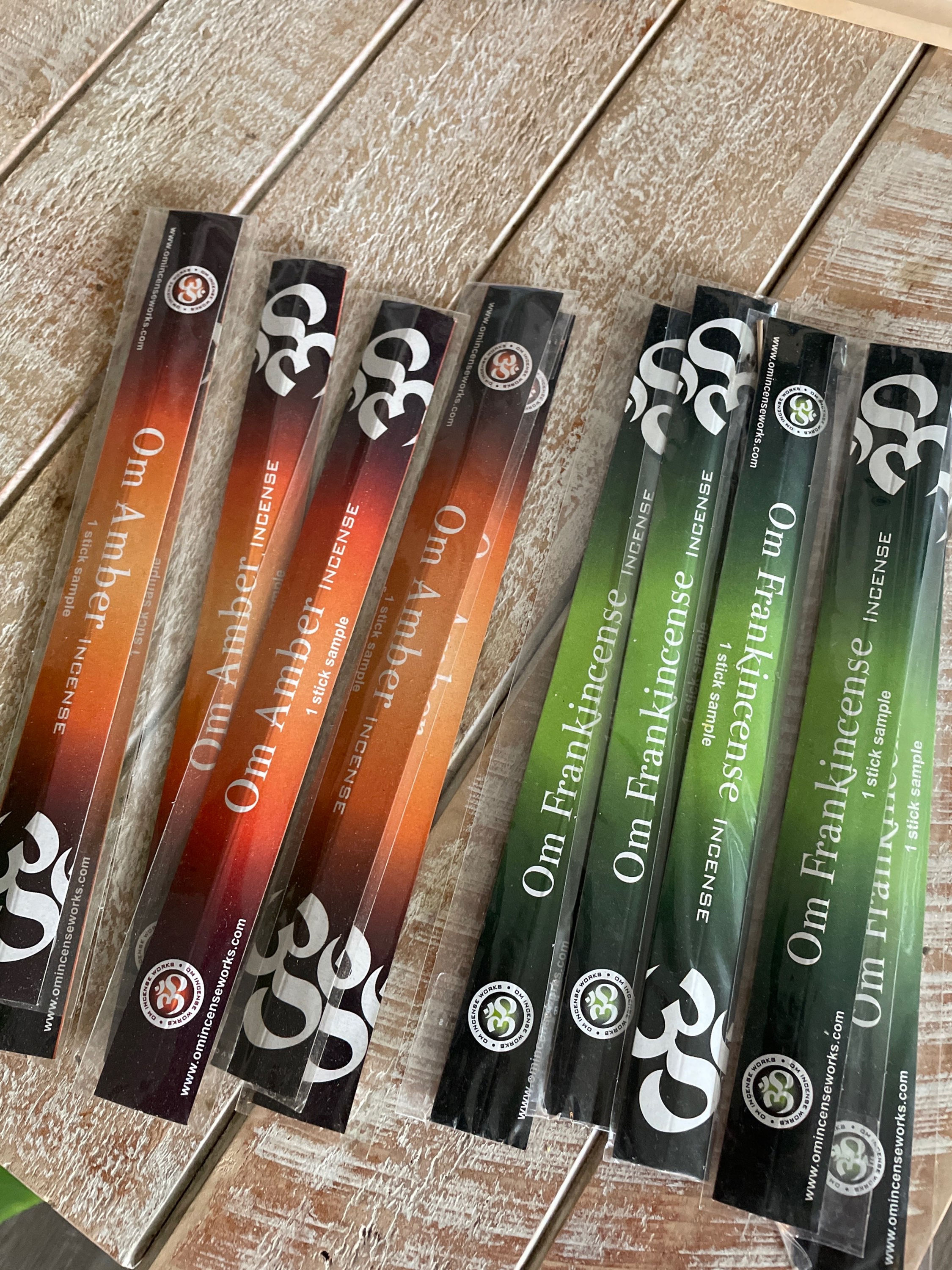 Om Amber or Frankincense Incense