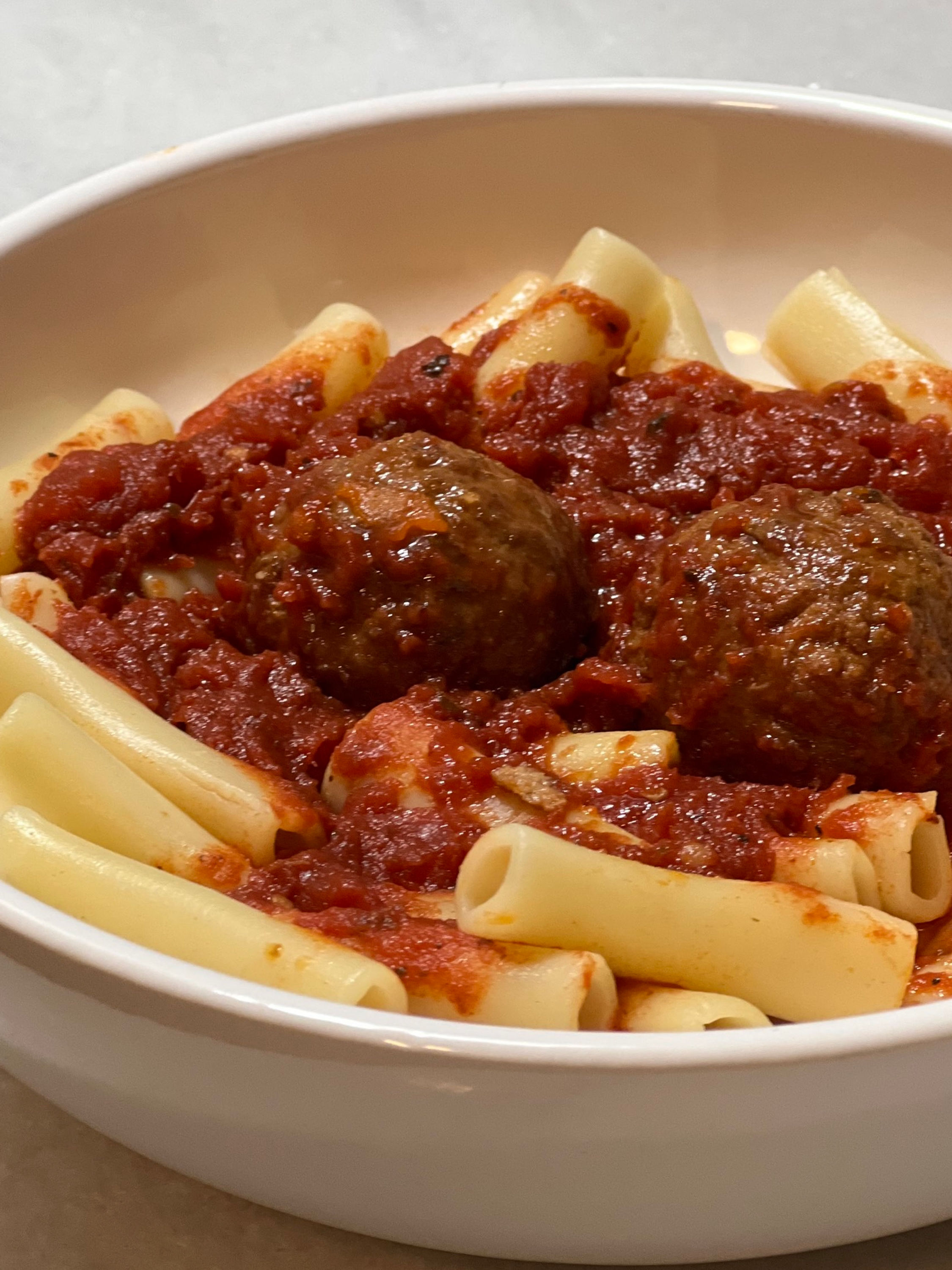 Monday: Ziti with Meatballs