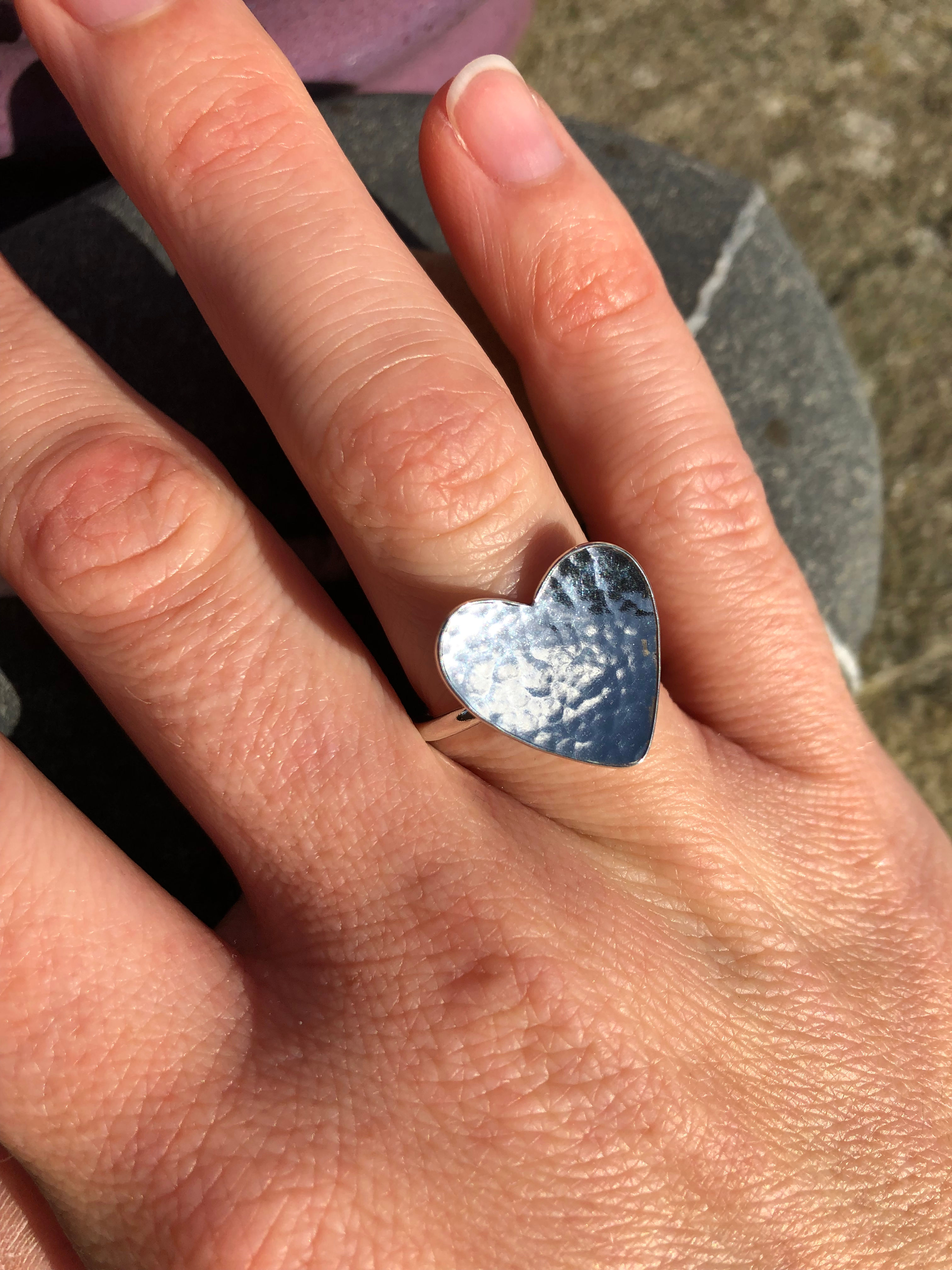 Ammonite ring size P 1/4
