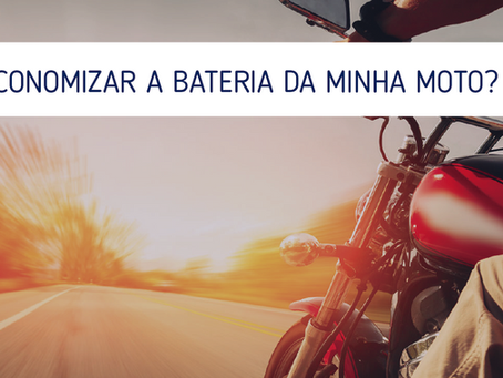 Como economizar a bateria da minha moto?