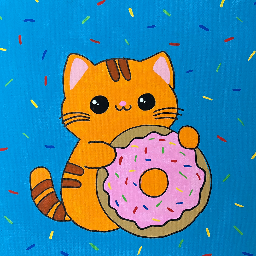Cat w Donut