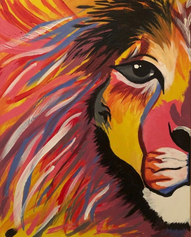 Lion Abstract