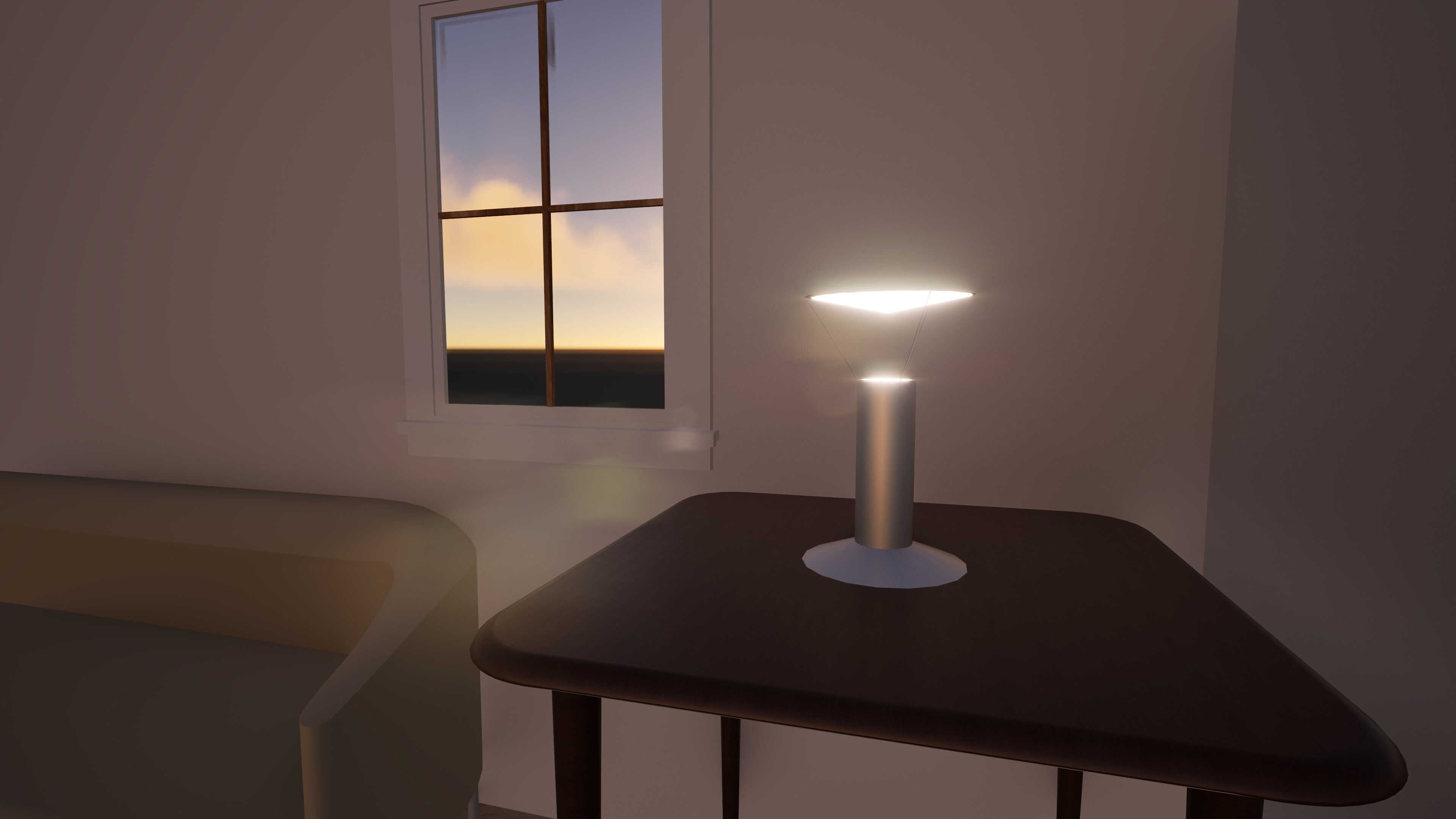 Modern Cylindrical Table Lamp (IES Enabled)