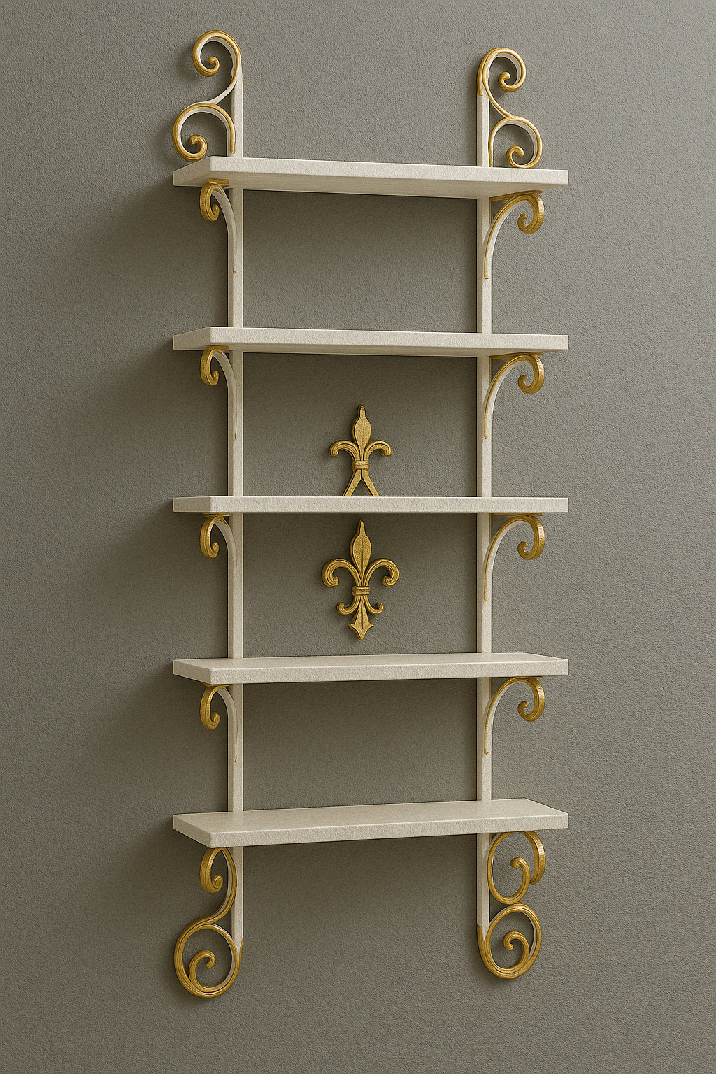 Golden White Bookcase