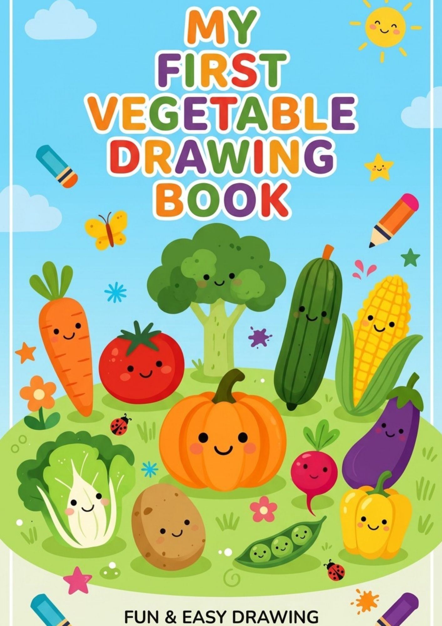 MY First Vegetable Drawing Book