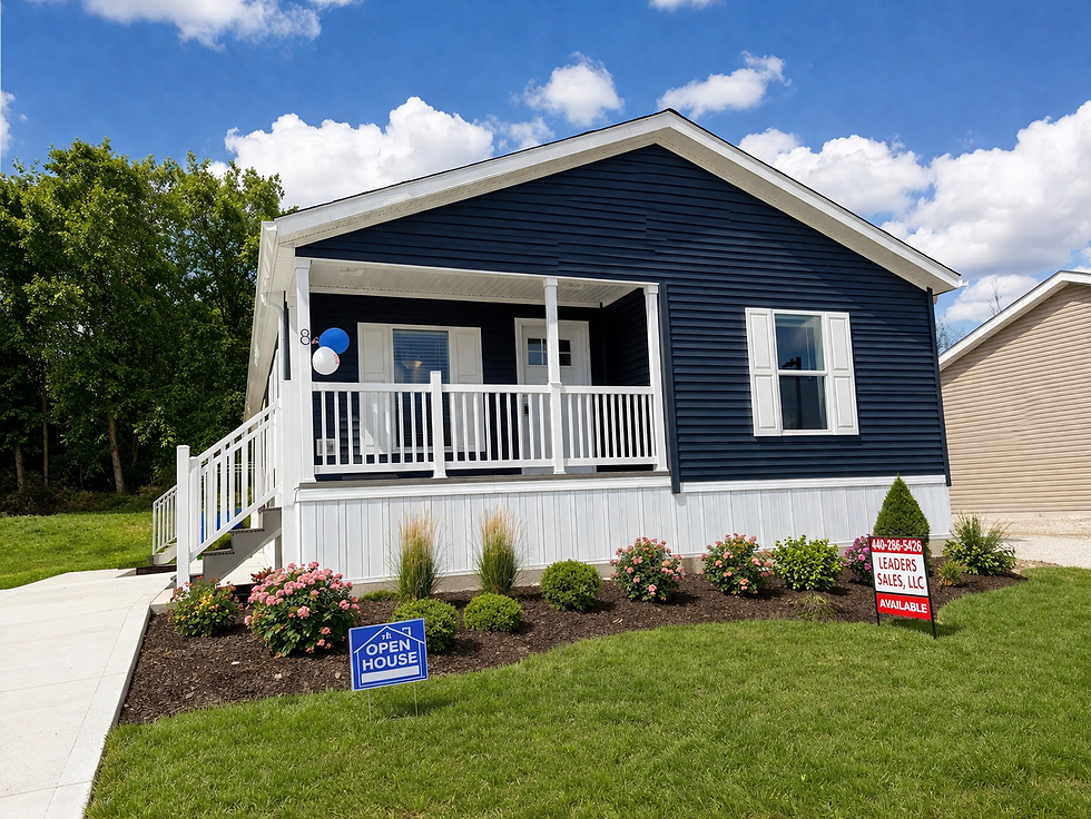 A manufactured home in the new 55+ community, Deer Lake