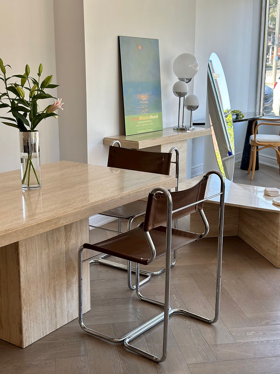 Thumbnail: Vintage Chrome & Vinyl COSCO Chairs