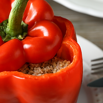 Red Pepper Stuffed With Quinoa