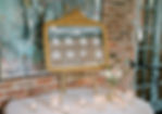 gold mirror for seating chart, welcome sign, etc.
