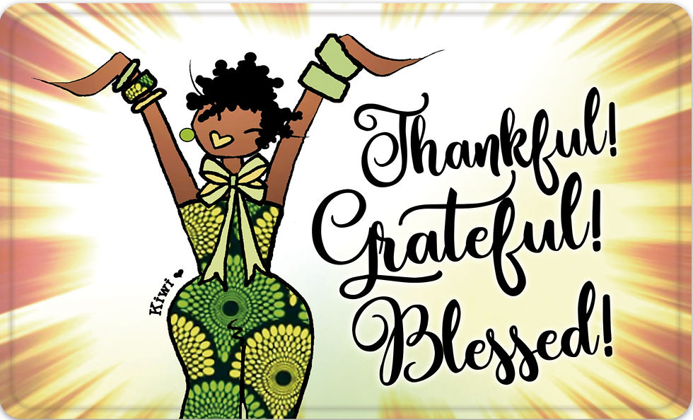 Thankful! Grateful! Blessed! Memory Foam Floor Mat