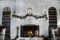 West Sunroom Fireplace