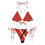 Thumbnail: Tri-Colored String Bikini Set